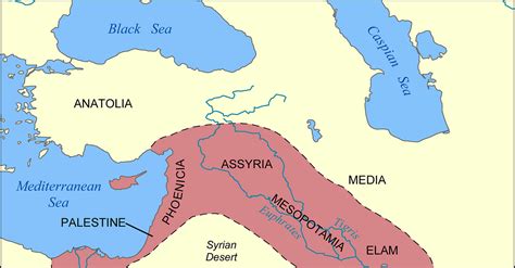 Fertile Crescent Mesopotamia Map - Adrian Kristine