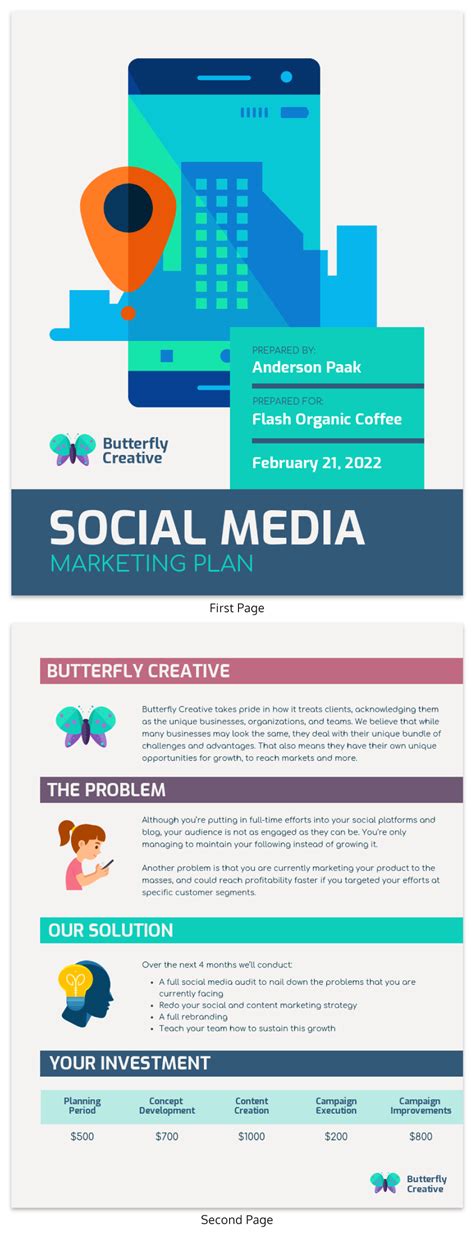 Social Media Marketing Plan Template - Venngage