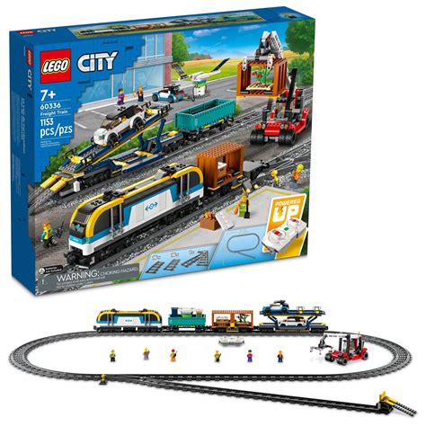 LEGO City Freight Train 60336 Building Toy Set with Powered Up ...