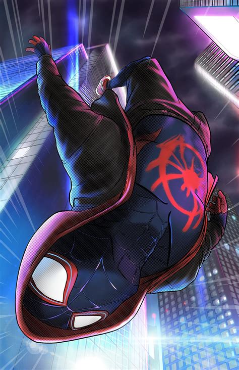 Miles Morales ITSV | Marvel spiderman art, Spiderman comic art, Miles ...