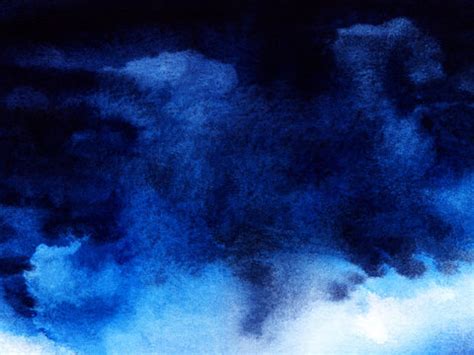 Dark Blue Watercolor Background