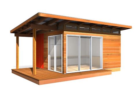 Modern-Shed Pre-Fab Shed Kit: 12' x 16' Coastal - Prefab Shed Kits