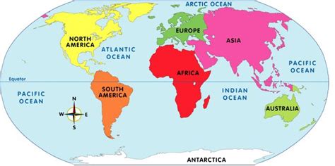 Continents and Islands Online World Map Quiz - Learn the locations of ...