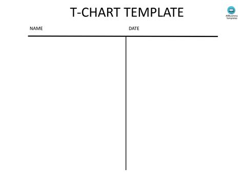 T chart template PDF - Download these T Chart models PDF, which are ...