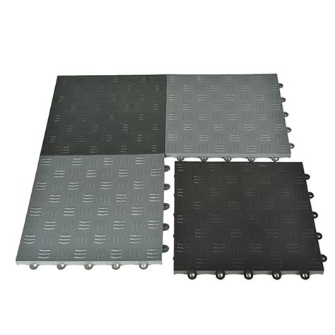 DIY Garage Floor Tiles - 1x1 ft Raised Interlocking Flooring System