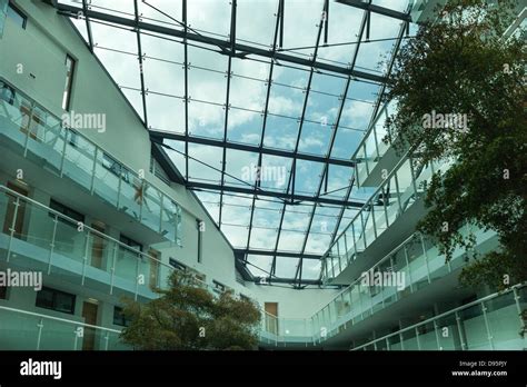 Mann Island Apartments Atrium, Liverpool Merseyside Stock Photo - Alamy