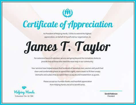 Certificate of Appreciation Template - Venngage