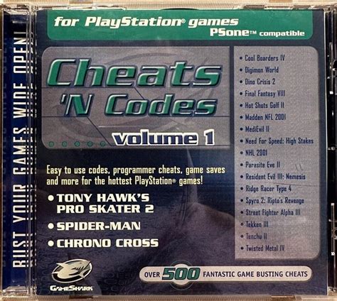 Cheats 'N Codes Volume 1 Prices Playstation | Compare Loose, CIB & New ...