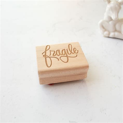 Fragile Rubber Stamp