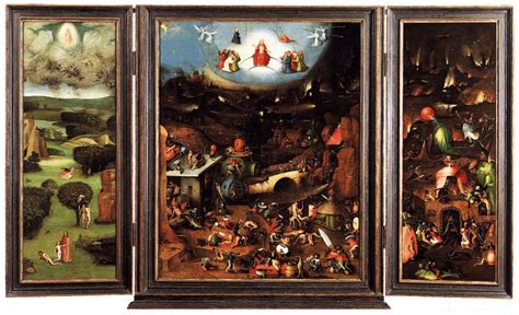 Great Painters Art Galleries: Last Judgement (Triptych). Hieronymus ...