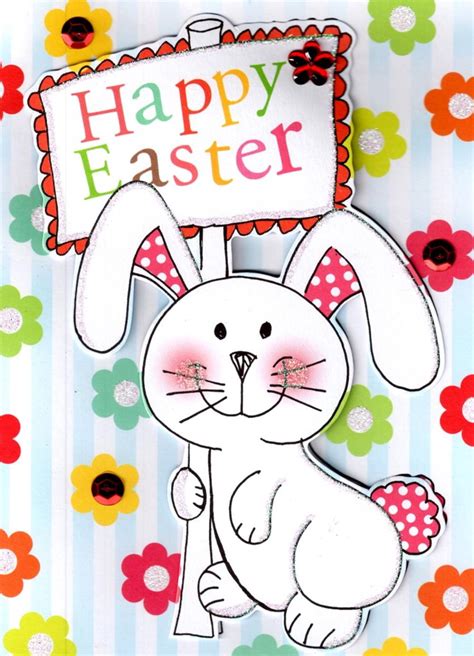 Happy Easter Cute Easter Bunny Card | Cards | Love Kates