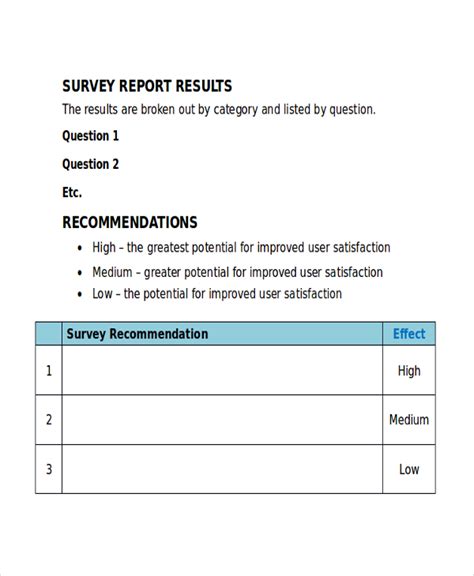 30 Sample Survey Templates In Microsoft Word | Porn Sex Picture