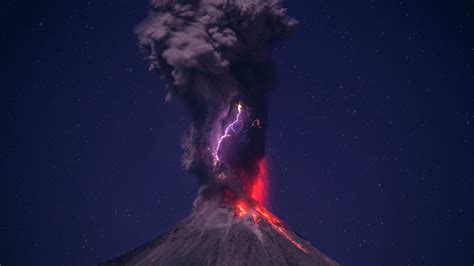 1920x1080 Resolution volcano, eruption, lightning 1080P Laptop Full HD ...