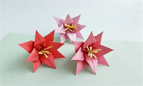 How to Make an Origami Lily (Folding Instructions + Video)