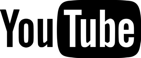 YouTube Logo Black and White – Brands Logos