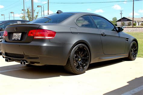 Matte Black BMW Car Wrap Dallas - Zilla Wraps