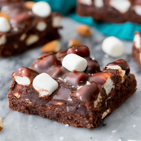 Rocky Road Brownies - Sugar Spun Run