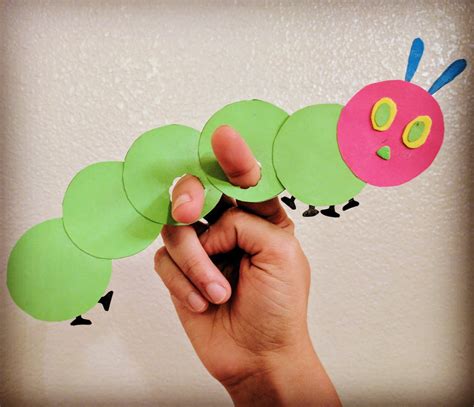 The Joy of Sharing: The Very Hungry Caterpillar - Finger Puppet Craft