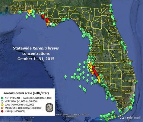 Fwc Provides Enhanced, Interactive Map To Track Red Tide - Current Red ...