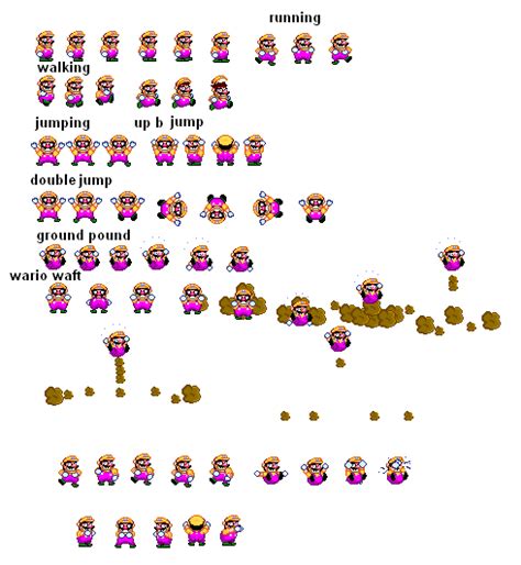 wario sprites-ssbb style-HALF by Juugatsu13 on DeviantArt