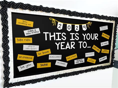 New Year Bulletin Board Ideas — Rise over Run