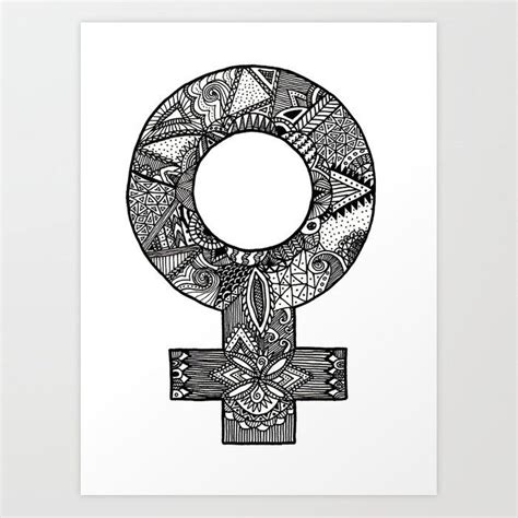 Feminist symbol Art Print by Mikaela Puranen - X-Small