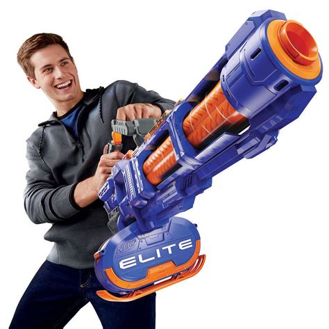 The NERF N-Strike Elite Titan CS-50 is a 50-Round Foam Dart Minigun