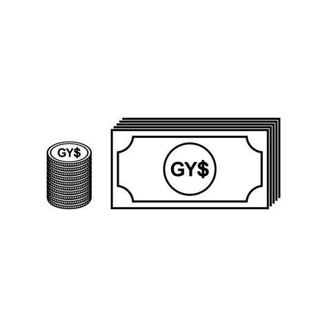 Guyana Currency, Guyanaese Dollar Icon, GYD Sign. Vector Illustration ...