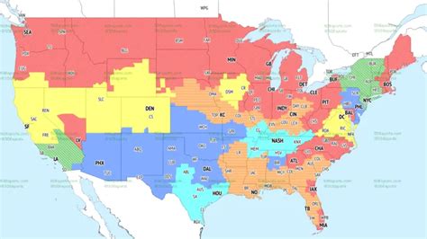 NFL Week 17 coverage map: Full TV schedule for CBS, Fox regional ...