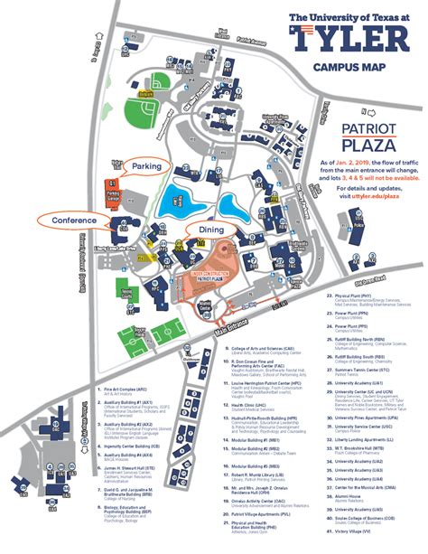 Ut Tyler Campus Map - Carolina Map