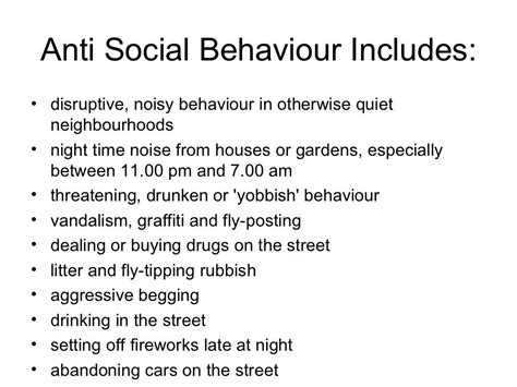 Anti social behaviour powerpoint (1)