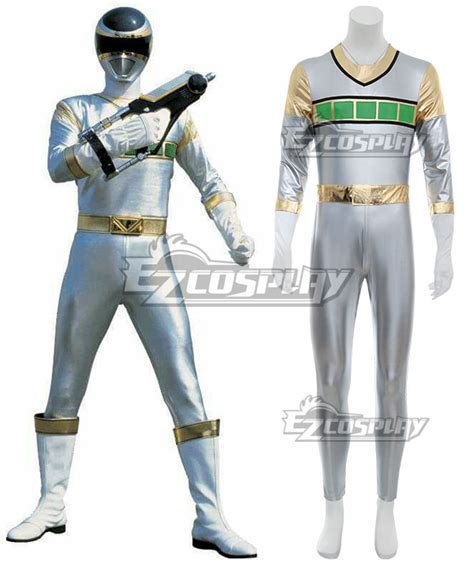 Power Rangers In Space Silver Space Ranger Cosplay Costume