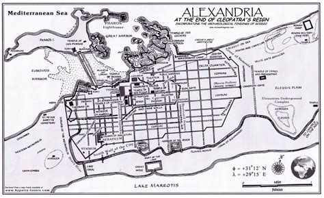 Map of Cleopatra's Alexandria | Ancient alexandria, Alexandria egypt ...