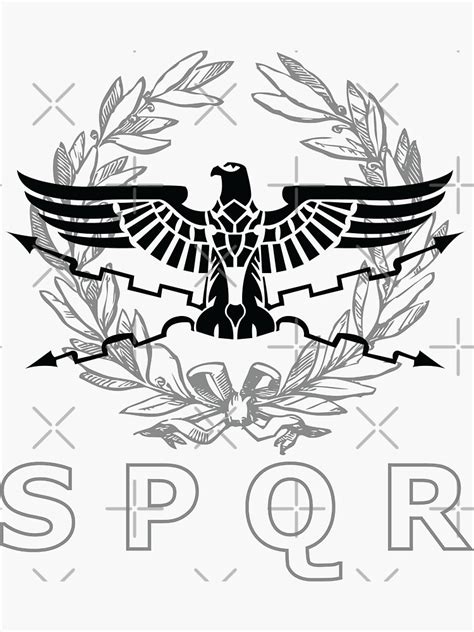 "SPQR The Roman Empire Emblem" Sticker for Sale by enigmaart | Redbubble