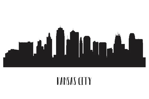 Kansas City Skyline Silhouette Digital Art by Anna Maloverjan city ...