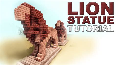 Minecraft Tutorial: Lion Statue - YouTube