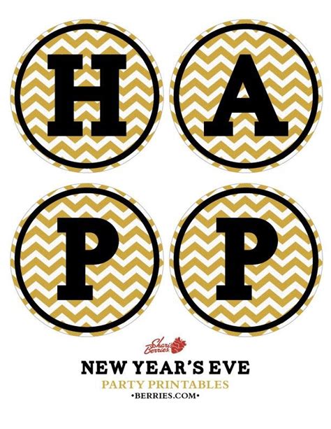 New Year's Eve Party Printables - Free Printable Banner