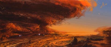 Red Spot: #Space #Art: inside the Great Red Spot on #Jupiter by Ron Miller