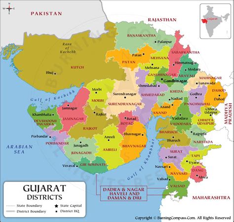 Gujarat District Map Gujarat Political Map | Porn Sex Picture