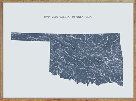 Oklahoma Lakes and Rivers Map: Sooner State Streams