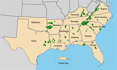 Map Of Southern Usa – Map Of The Usa With State Names