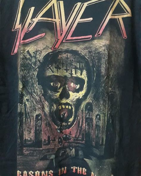 Slayer - Seasons In The Abyss Tour T-shirt, Men's Fashion, Tops & Sets ...