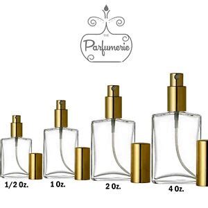 Perfume Spray Glass Atomizer Refillable Empty Cologne 1/2, 1, 2, and 4 ...