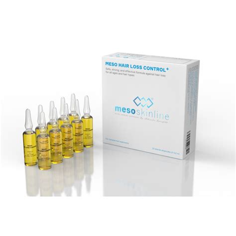 MESO HAIR LOSS CONTROL+ (10 ampoules of 5.0 ml) - MESOSKINLINE MESO ...