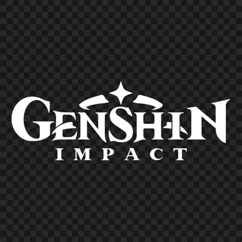 HD White Genshin Impact Game Logo PNG | Citypng