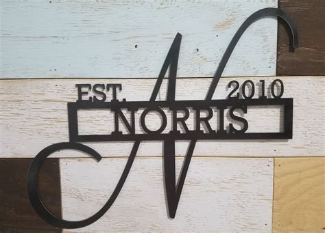 Custom Family Name Sign - Etsy