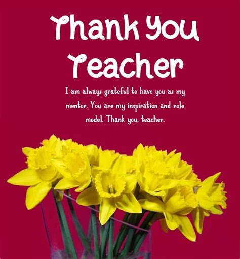 100 Thank You Teacher Messages And Quotes - What To Write In A Teacher ...