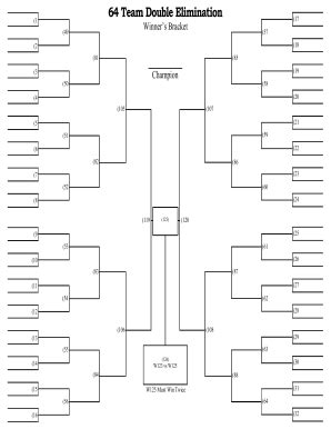 10 64 Team Bracket Template - Template Guru