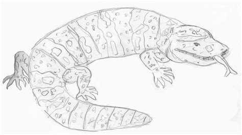 Gila Monster Coloring Page