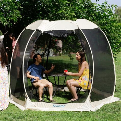 Alvantor 10'x10' Pop Up Screen Room Bug Free Gazebo Portable Screen ...